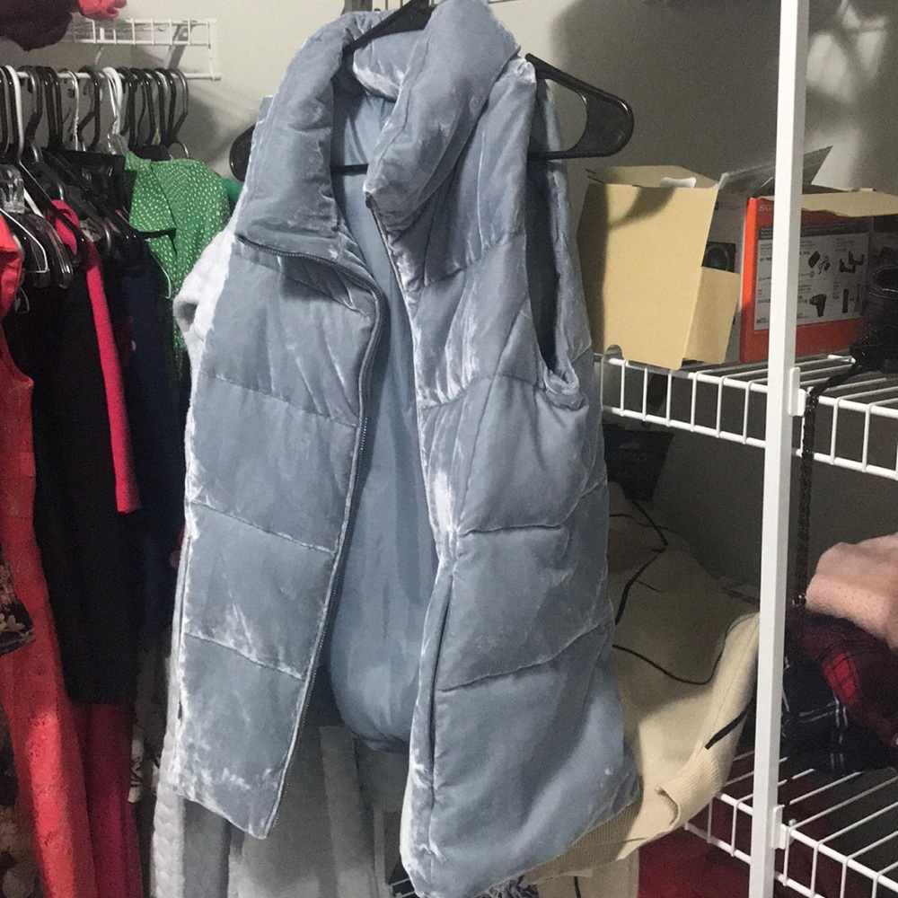 Ann Taylor Loft light blue vest